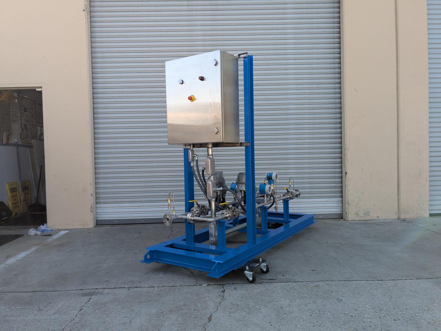 vaporizer switching manifold skid for ozone system